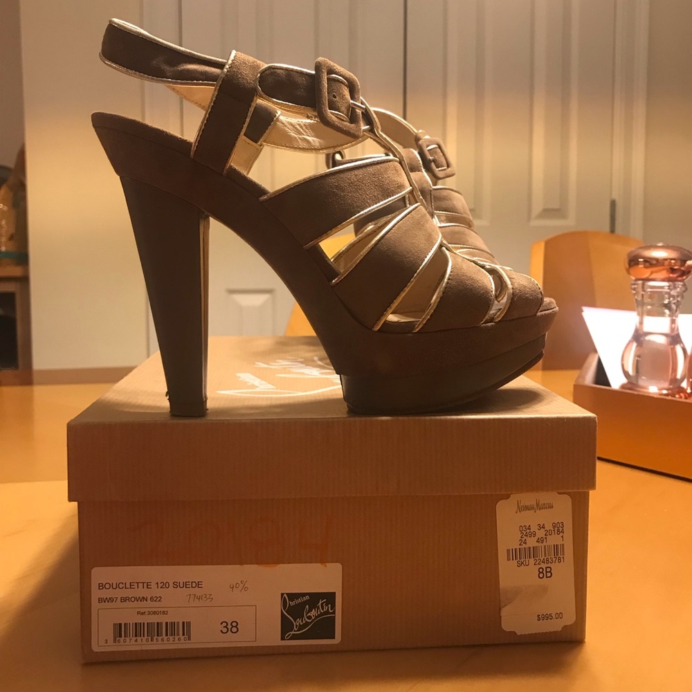 Christian Louboutin Bouclette 120 Suede size 38